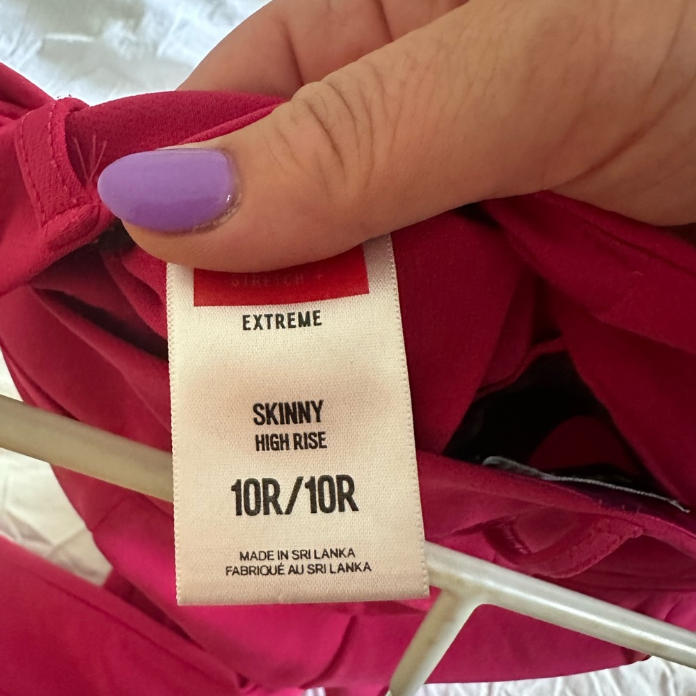 Express Extreme skinny high rise dress pants pink - Picture 11 of 13